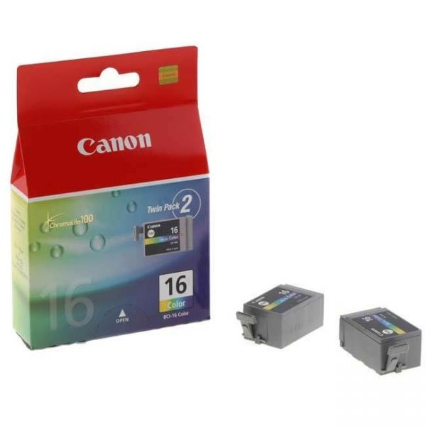 Canon BCI16C Cartus Cerneala Color ORIGINAL Twin Pack