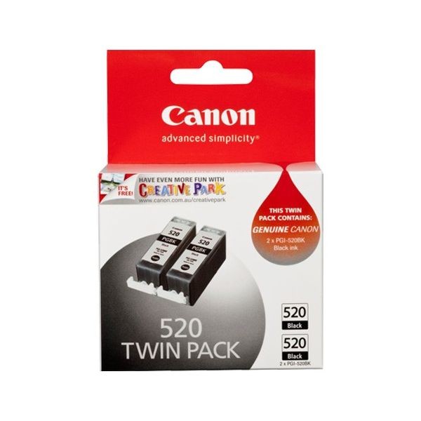 Canon PGI520B2X Cartus Cerneala Black ORIGINAL 2 Pack