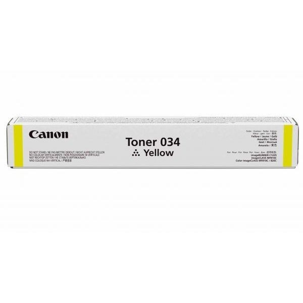 Canon 034Y Cartus Toner Yellow ORIGINAL 034 Y