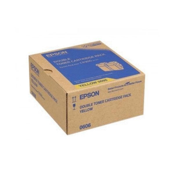 Epson C13S050606 Cartus Toner Yellow DUAL PACK ORIGINAL S050606