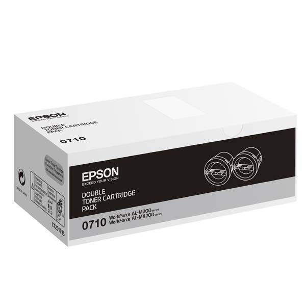 Epson C13S050710 Cartus Toner Black DUAL PACK ORIGINAL S050710