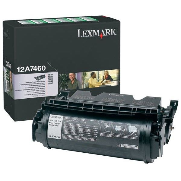 Lexmark 12A7460 Cartus Toner Black ORIGINAL