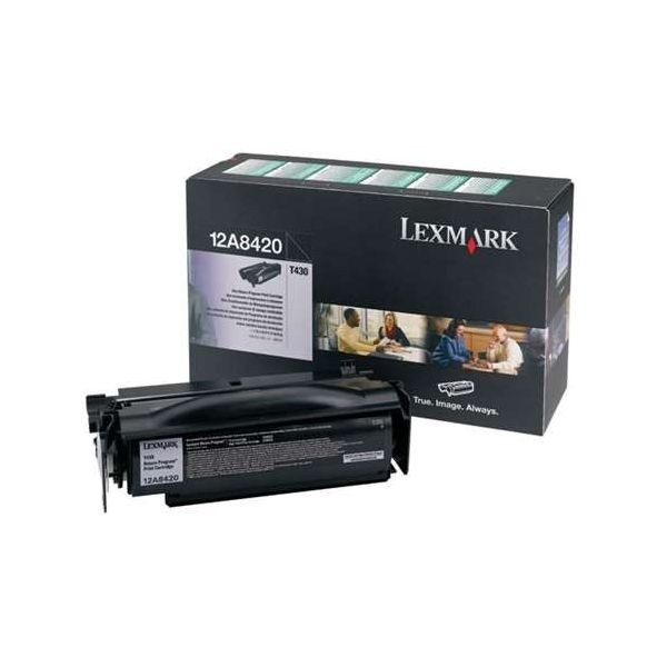 Lexmark 12A8420 Cartus Toner Black ORIGINAL
