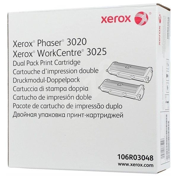 Xerox 106R03048 Cartus Toner Black ORIGINAL Dual Pack