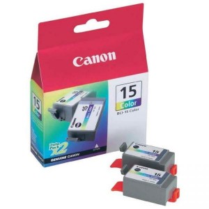 Canon BCI15C Cartus Cerneala Color ORIGINAL Twin Pack