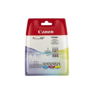 Canon CLI521MULTI Cartus Cerneala C,M,Y Pack ORIGINAL