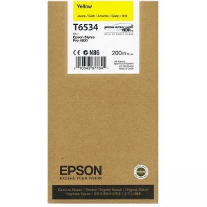 Epson C13T653400 Cartus Cerneala Yellow ORIGINAL T6534