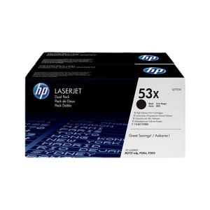 HP Q7553XD Cartus Toner Black ORIGINAL Dual Pack 2x HP 53X