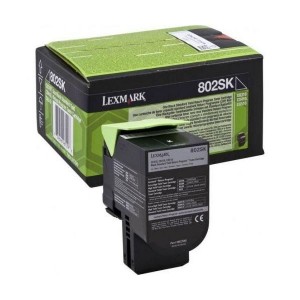 Lexmark 80C2SK0 Cartus Toner Black ORIGINAL 802SK